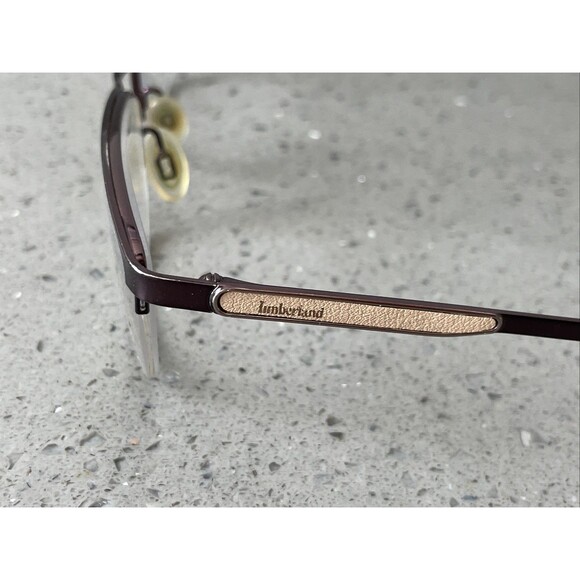 Timberland TB 1224 Col.048 54-18-140 Brown metal half Rim Eyeglasses Frames ONLY - Picture 4 of 10